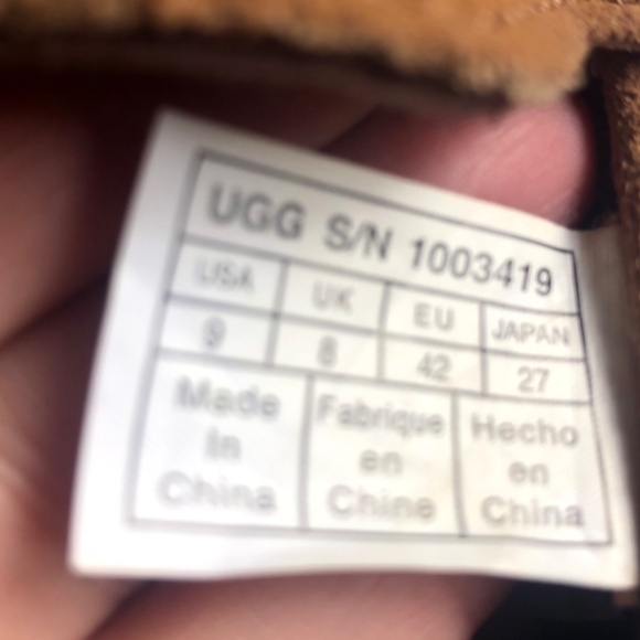 Ugg Suede Mens Slippers Sz.9 - Picture 2 of 8